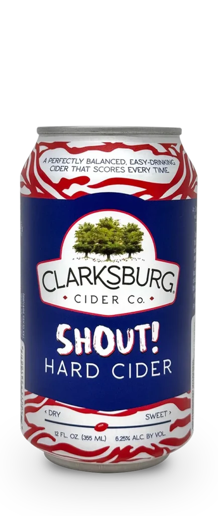 Shout hard cider can