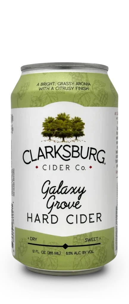 Clarksburg Galaxy Grove hard cider can