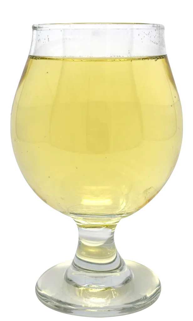 Sweet Tea Hard Cider in Tulip Glass