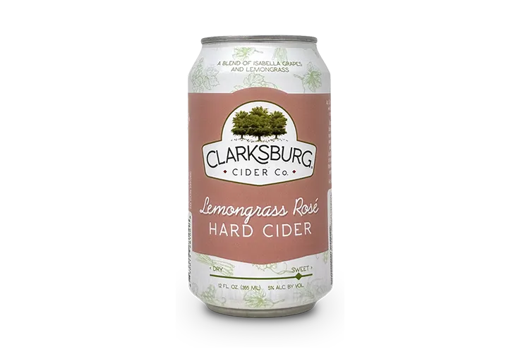 Lemongrass Rosé Clarksburg Hard Cider can