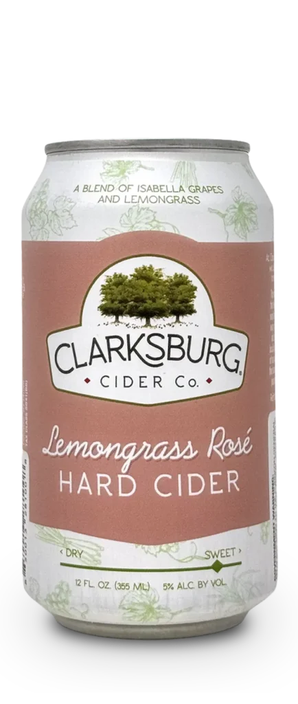 Lemongrass Rosé Clarksburg Hard Cider can