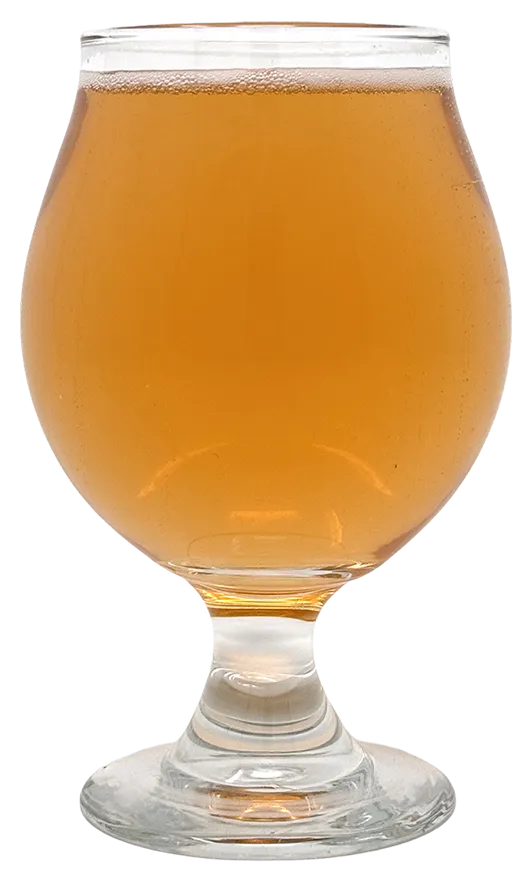 Lemongrass Rosé Clarksburg Hard Cider in tulip glass